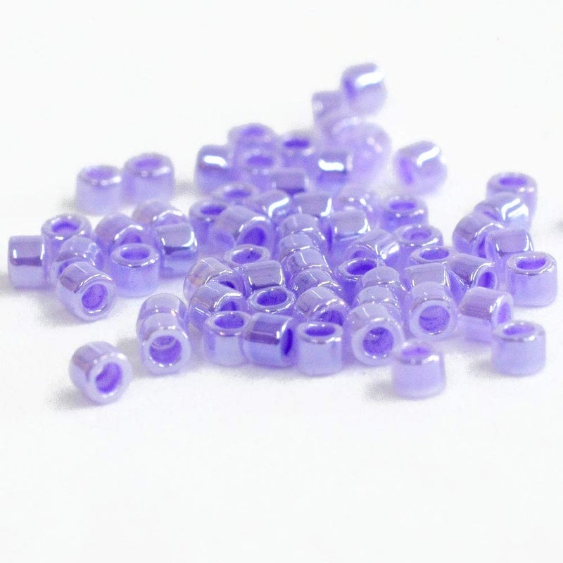 Miyuki Delica Beads, Lt Purple Ceylon - Image 2